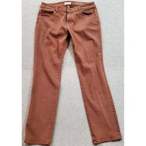 Warp Weft Jeans Mens 36x36‎ Fig Brown Amsterdam Slim Straight Mid Rise Stretch